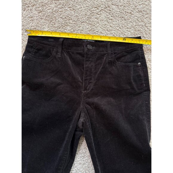 Talbots Black Corduroy Jeggings Women 2P Slim Fit Casual Soft Pants NWOT - Picture 3 of 8